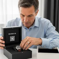 Review QR card and watch box
